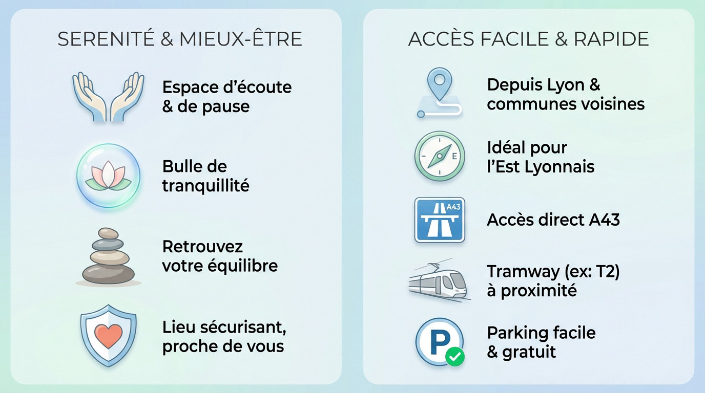 Cabinet de magnétisme à Saint-Priest, ambiance zen et apaisante pour un soin énergétique près de Lyon