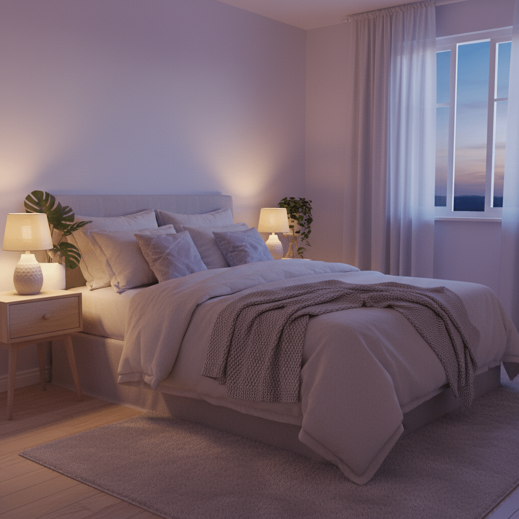 Chambre paisible et apaisante pour un sommeil reparateur grace au magnetisme a Decines Lyon