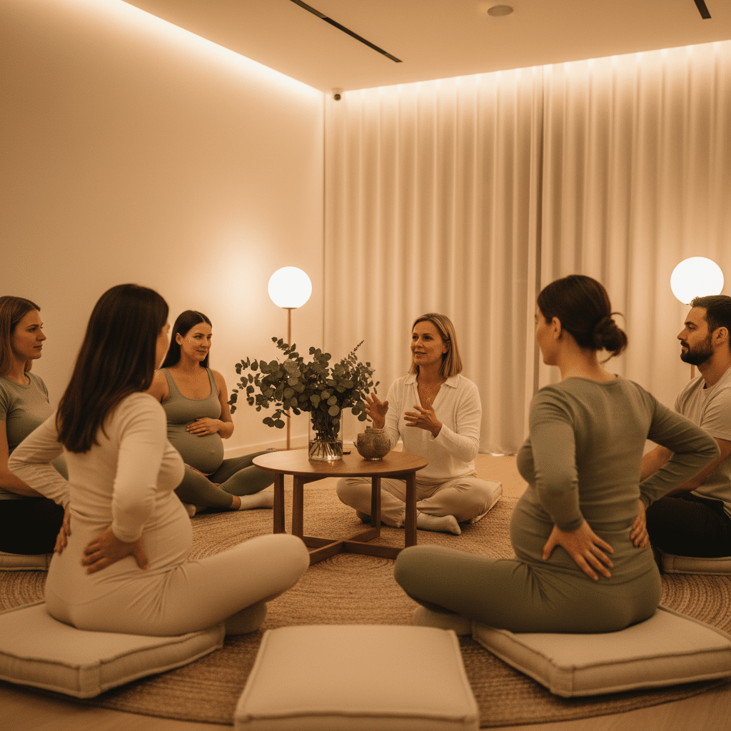 Séance de préparation à la naissance par hypnose dans un cadre serein à Lyon