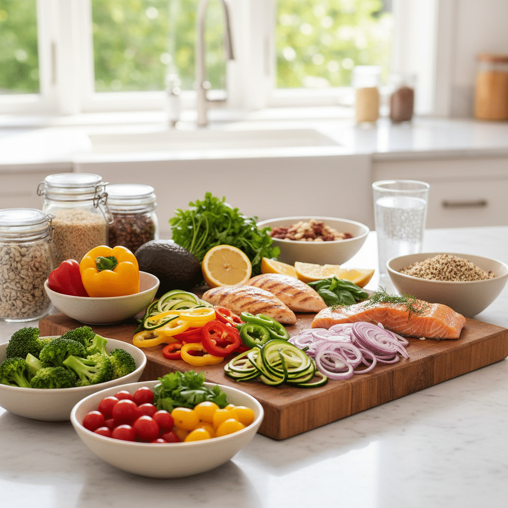 Repas equilibre et sain pour accompagner une demarche de perte de poids par hypnose a Lyon
