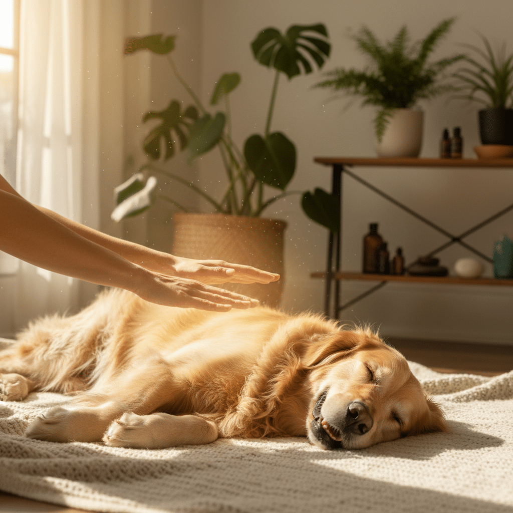 Magnétisme pour chien : soin énergétique doux et apaisant pour les animaux