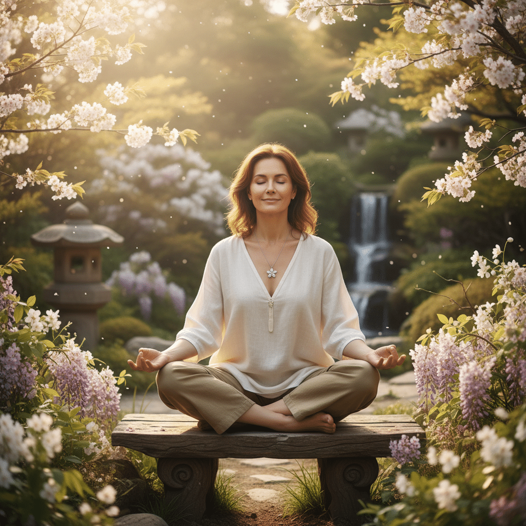 Méditation paisible et acceptation après la perte d’un proche, chemin vers la paix intérieure