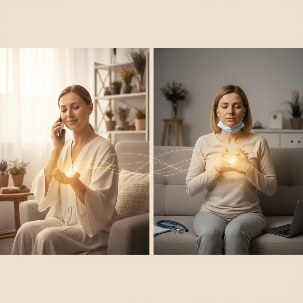 Séance de coupe-feu à distance par téléphone pour soignants Lyon Est