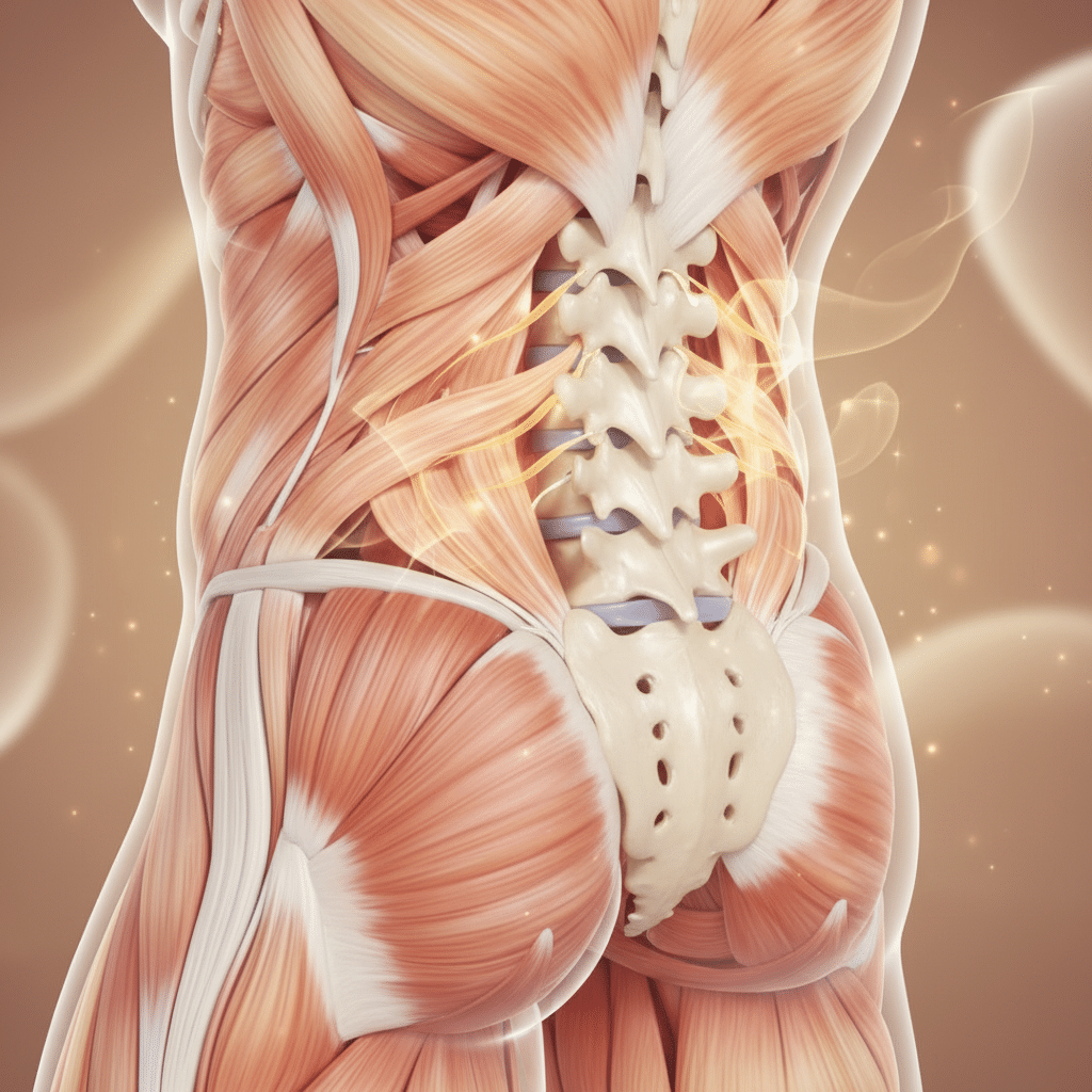 Soulagement de la colonne vertébrale et des muscles lombaires par reboutement